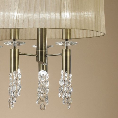 Подвесная люстра Mantra Tiffany Antique Brass 3873