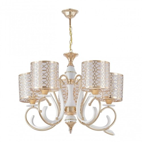 Подвесная люстра Florentia-1237 301237/5 Wh/Gd Подвесная люстра Florentia-1237 301237/5 Wh/Gd
