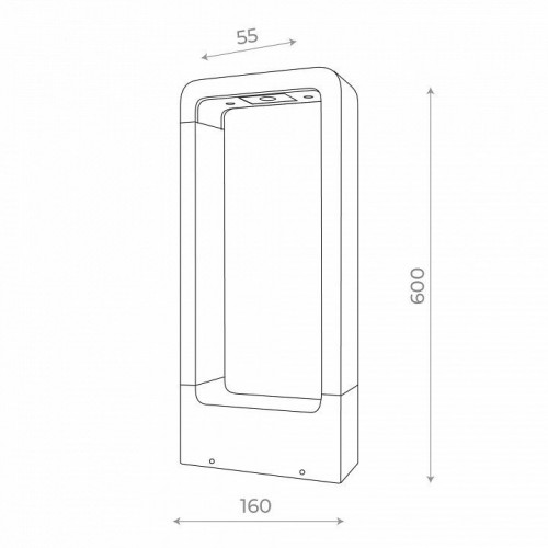 Наземный низкий светильник ST Luce Erta SL9506.405.01