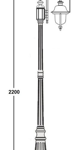 Наземный фонарь MADRID-COOPER 84309c/10 Bl Наземный фонарь MADRID-COOPER 84309c/10 Bl
