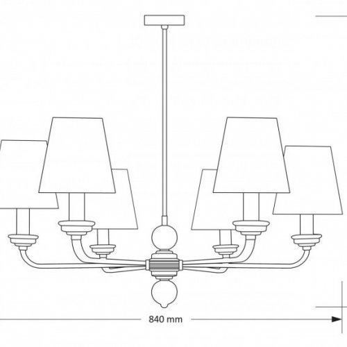 Потолочная люстра Abano ABA-ZW-6(N/A)