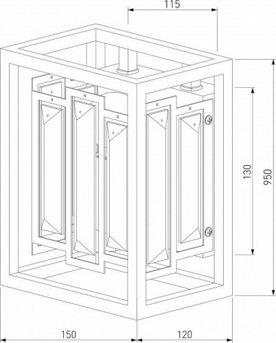 Настенный светильник Bogates Cella 377/1 Strotskis Настенный светильник Bogates Cella 377/1 Strotskis