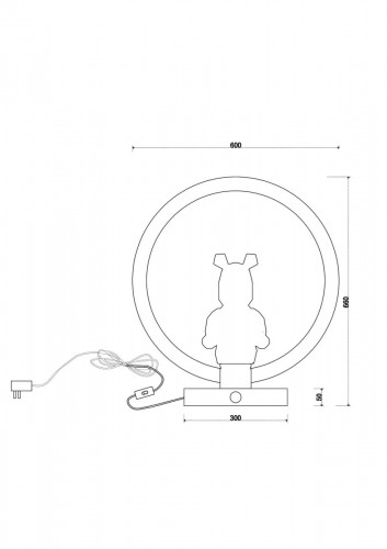 Настольная лампа Sophie LE1077/1T GD/TR