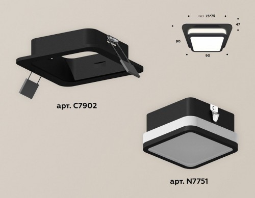 Встраиваемый светильник Ambrella light Xc7902 1 XC7902012 Встраиваемый светильник Ambrella light Xc7902 1 XC7902012