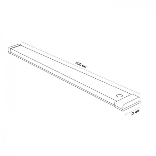 Точечный светильник Uniel ULI-F49-8W/4200K SENSOR IP40 SILVER