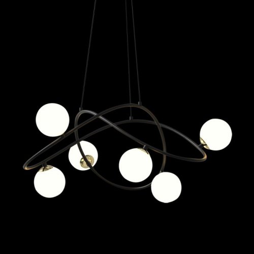 Подвесная люстра DeLight Collection P0691 P0691-6A black