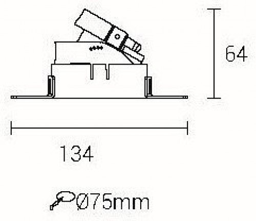 Встраиваемый светильник Fiberli 100301Т 12170201