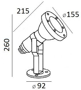 Грунтовый светильник Oasis Light 77198 SS