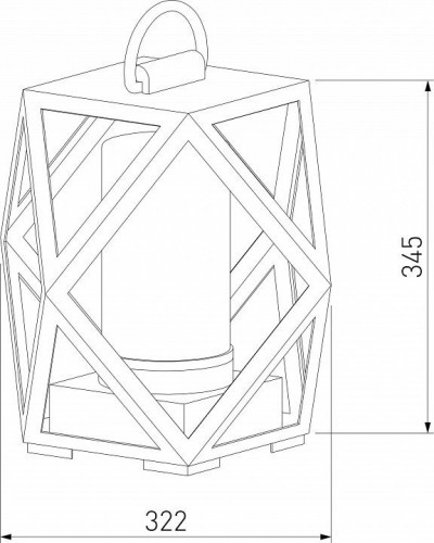 Уличный светильник Elektrostandard Ambra 35133/S черный a056234