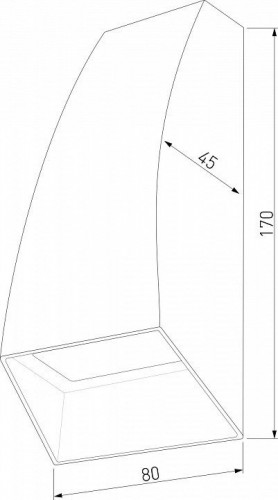 Уличный настенный светодиодный светильник Elektrostandard Forw 1016 Techno белый a057011