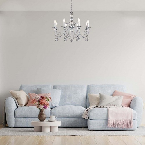 Подвесная люстра Escada Shine 678/8PL Chrome Подвесная люстра Escada Shine 678/8PL Chrome