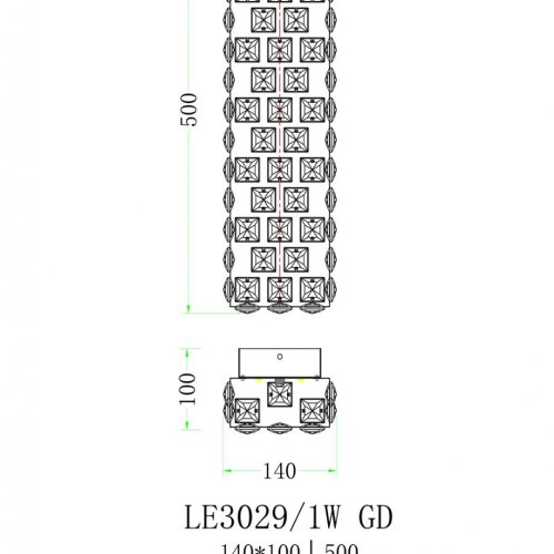 Бра Amelie LE3029/1W CH