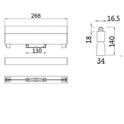 Накладной светильник Maytoni Basis TR013-2-20W4K-W
