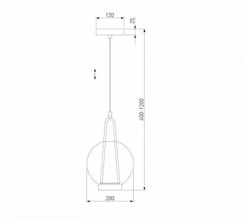 Подвесной светильник Eurosvet Frasco 50267/1 LED черный Подвесной светильник Eurosvet Frasco 50267/1 LED черный
