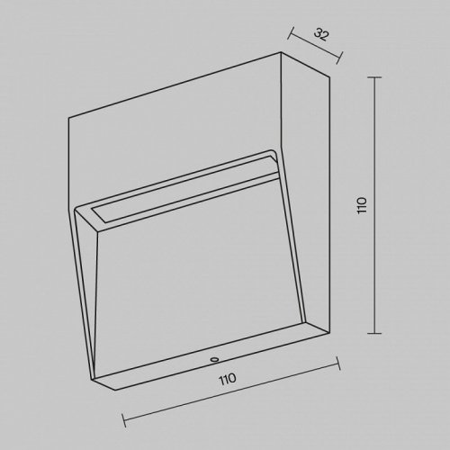 Накладной светильник Maytoni Outdoor Mane O047SL-L3W3K
