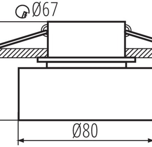 Точечный светильник Kanlux GOVIK DSO-B/G 29232