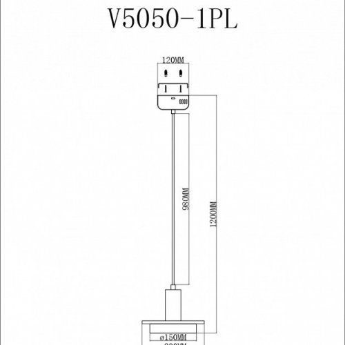 Подвесной светодиодный светильник Moderli Solumn V5050-1PL