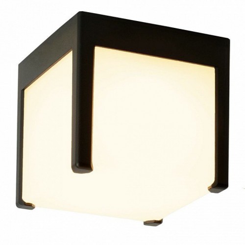 Светильник садово-парковый Feron DH0606, на стену, GX53 230V, черный 51336