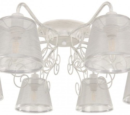 Потолочная люстра AM341120 341120/8 WT+SL Потолочная люстра AM341120 341120/8 WT+SL