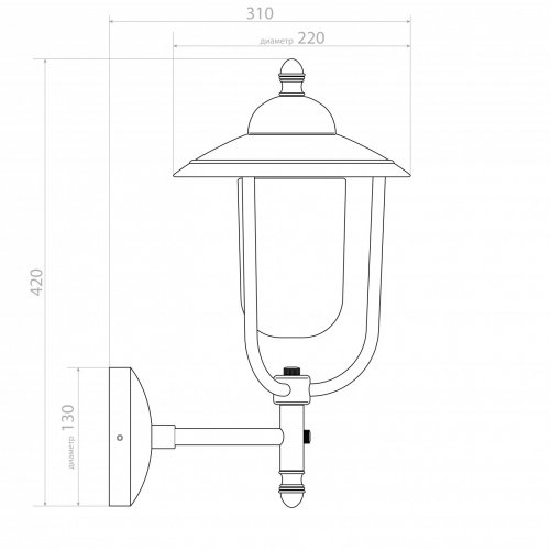 Настенный уличный светильник Covali WL-31080 Настенный уличный светильник Covali WL-31080