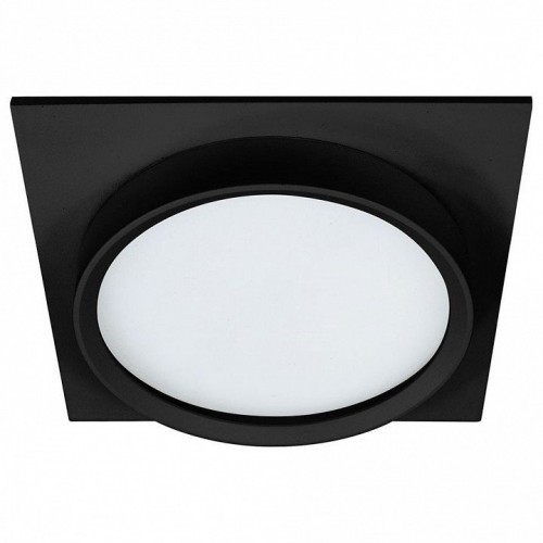 Светильник встраиваемый Feron DL705 потолочный GX70 черный квадрат IP44 51108