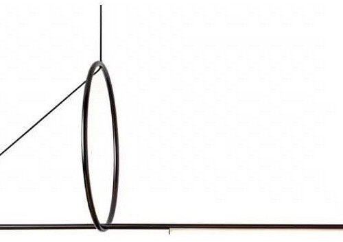 Подвесной светильник iLedex Zoom 8075P/S-18W-3000K MBK-WH