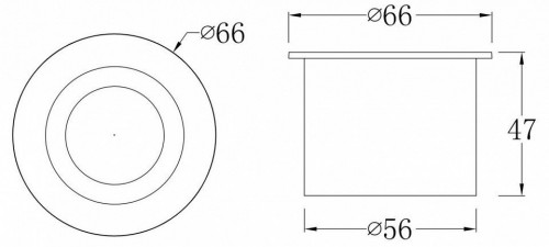 Встраиваемый светодиодный светильник Maytoni Limo O037-L3W3K