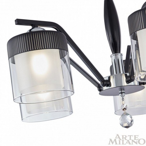 Потолочная люстра Arte Milano Napoli-2646 332646/5 CR+BK