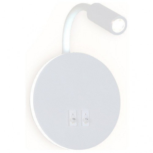 Бра с подсветкой Ambrella light Wall 10 FW295 SWH белый песок LED 6400К+4200K 6W+3W D150*163