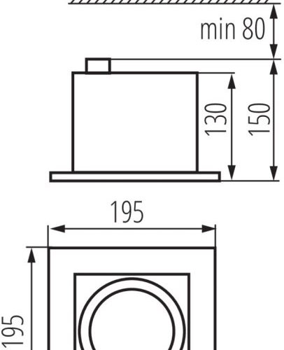 Точечный светильник Kanlux MATEO ES DLP-150-W 32931