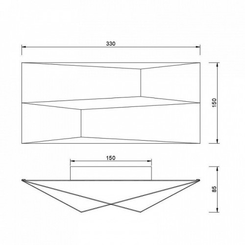 Настенный светодиодный светильник Mantra Fuji 8159