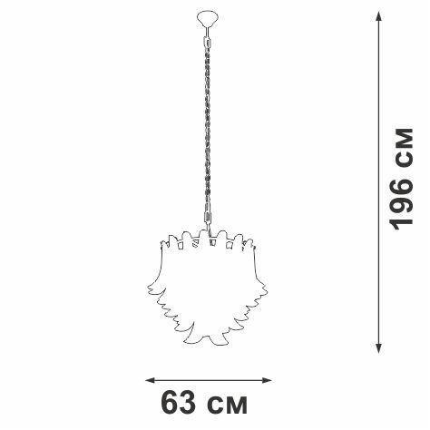 Подвесная люстра Vitaluce V5860-9/10