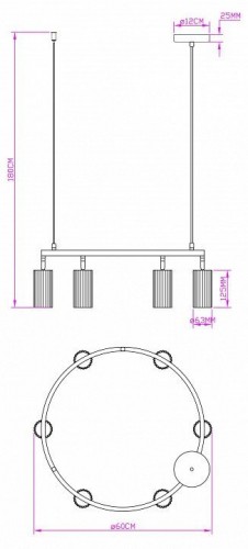 Подвесная люстра Moderli Cora V11602-6P