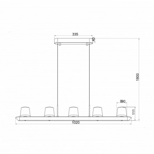 Подвесной светильник Mantra Alabastro 9435
