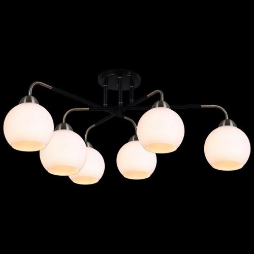 Потолочная люстра Illumico IL0252-6CSQ-79 BK AB Потолочная люстра Illumico IL0252-6CSQ-79 BK AB