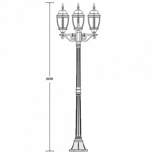 Наземный фонарь Oasis Light 91208L B Gb