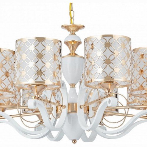 Подвесная люстра Arte Milano Florentia-3097 303097/8 Wh/Gd Подвесная люстра Arte Milano Florentia-3097 303097/8 Wh/Gd