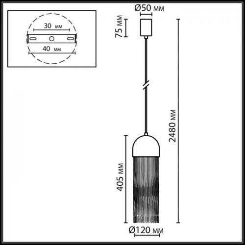 Подвесной светильник Cork 7073/1 Подвесной светильник Cork 7073/1