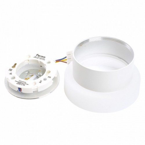 Светильник потолочный Feron HL460 Barrel OPAL 12W, 230V, GX53, белый