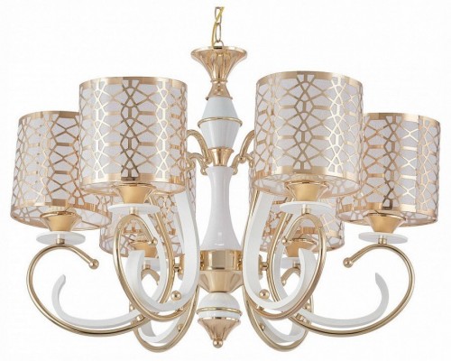 Подвесная люстра Arte Milano Florentia-1237 301237/6 Wh/Gd Подвесная люстра Arte Milano Florentia-1237 301237/6 Wh/Gd