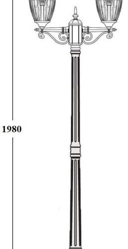 Наземный фонарь Oasis Light FES 86308A 02 Bl