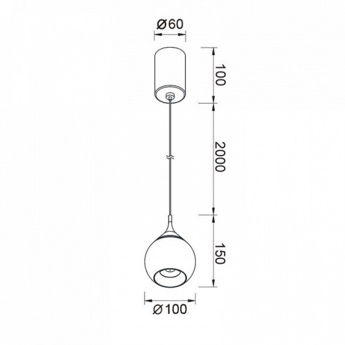 Подвесной светодиодный светильник Mantra Drop 8891