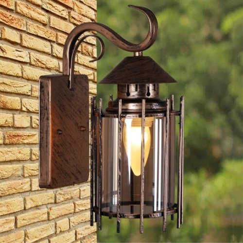 Уличный настенный светильник Reluce 08284-9.2-001U BKG Уличный настенный светильник Reluce 08284-9.2-001U BKG