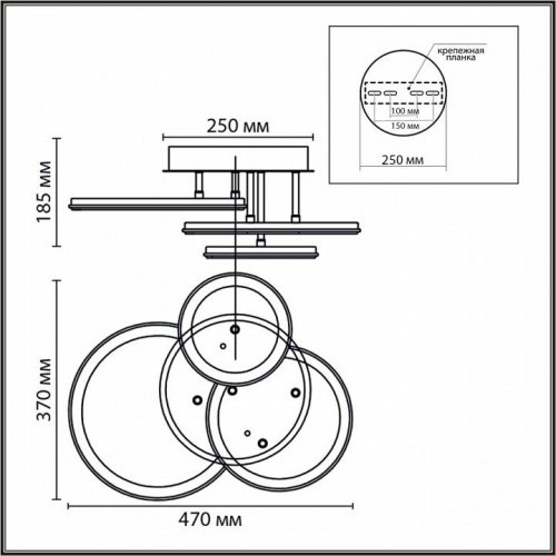 Потолочная люстра Lumion Alis Smart 8380/60CL Потолочная люстра Lumion Alis Smart 8380/60CL