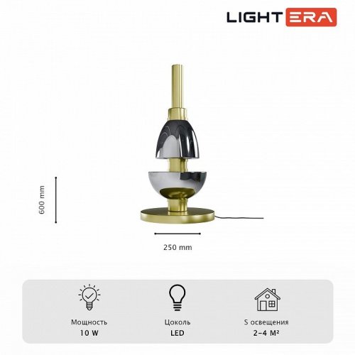 Интерьерная настольная лампа Lecco LE425T-30GG Интерьерная настольная лампа Lecco LE425T-30GG