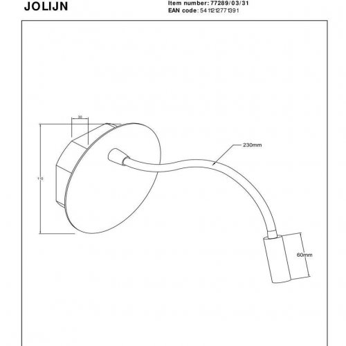Бра Lucide Jolijn 77289/03/31