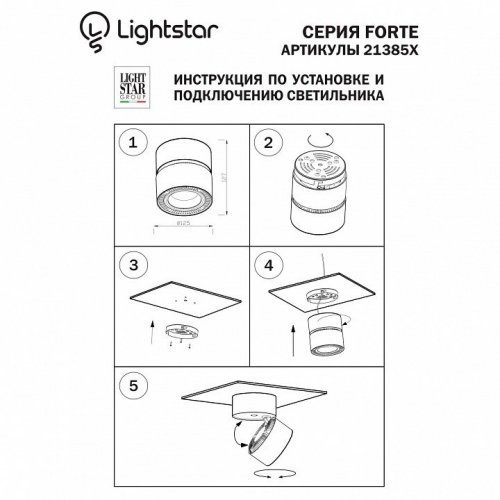 Потолочный светодиодный светильник Lightstar Forte Muro 213857