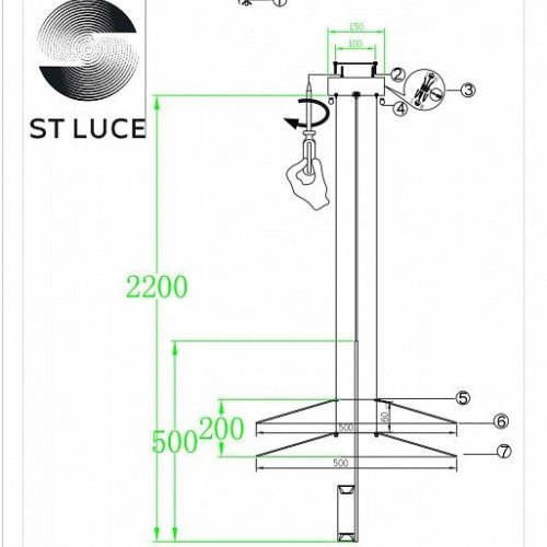 Подвесной светодиодный светильник ST Luce Isola SL6101.403.01