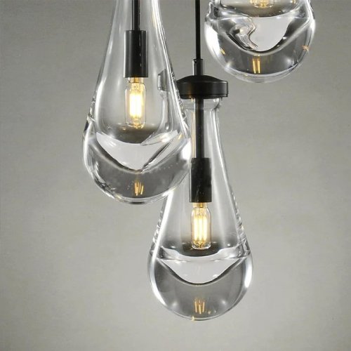 Подвесной светильник Raindrop MT9093-1H black brushed gold Подвесной светильник Raindrop MT9093-1H black brushed gold