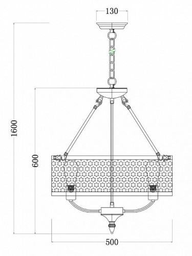 Подвесная люстра Freya Conte FR4166-PL-05C-BL